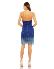 Beaded Fringe Cocktail Short Dress Beaded Fringe Short Mac Duggal 10000