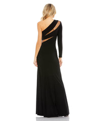 Long One Shoulder Formal Dress One Shoulder Detail Mac Duggal 11311
