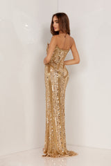 Aleta 1135 Long Formal Sequin Prom Dress