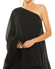 Short One Shoulder Cocktail Dress One Shoulder & Short Fit Mac Duggal 11623