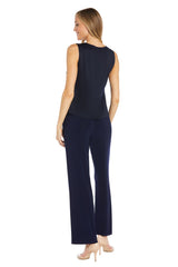 Floral Long Pant Suit Formal R&M Richards 1992