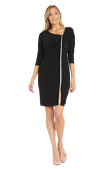 Short Fitted Dress Cocktail Knee Length R&M Richards 2635