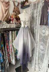 Classy Prom Dresses High Low Halter With Beading Chiffon Long Formal Evening Outfits N3754