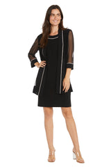 Short Mother of the Bride Jacket Dress Jacket Dress R&M Richards 3054