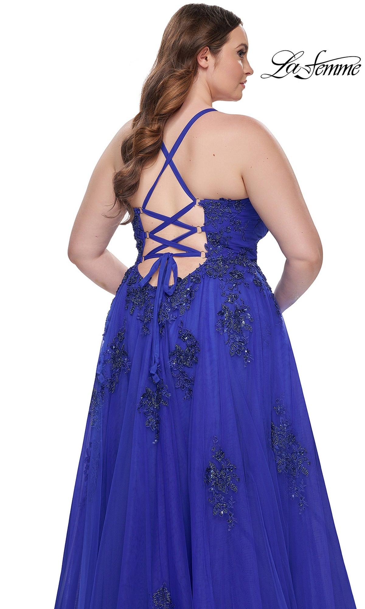 La Femme 31378 Plus-Size Formal Prom Dress