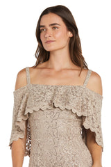 Long Sequin Lace Dress Formal Mermaid R&M Richards 3236