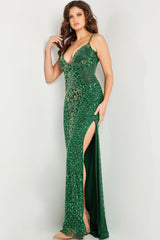 Jovani 36643 Long Formal Beaded Evening Prom Dress
