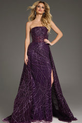 Jovani 39029 A Line Formal Long Sequin Evening Prom Dress