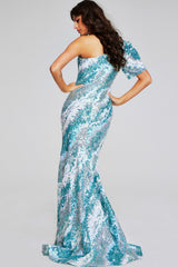 Jovani 39077 Long Mermaid Sequin Formal Evening Dress