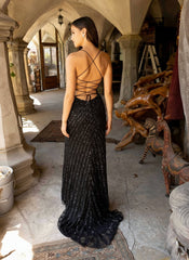Primavera Couture 3943 Long Sequined Formal Prom Dress