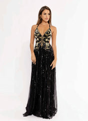 Primavera Couture 3957 Sequins Long Prom Formal Evening Gown