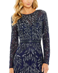 Formal Long Sleeve Evening Dress Long Sleeves & Formal Style Mac Duggal 6023