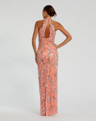 Long Fitted Slit Beaded Prom Formal Dress Fitted Slit Beaded Prom Mac Duggal 6030