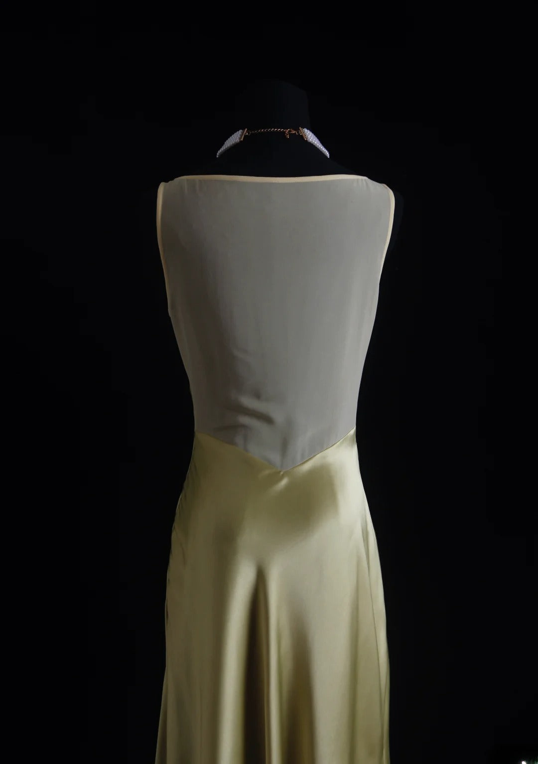 Vintage Prom Dresses 90s Formal Mermaid V Neck Green Silk Satin Mid Length Party Gowns Prom Dresses AS016
