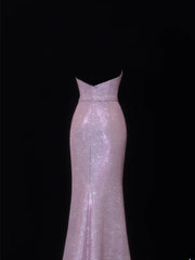 Modest Prom Dress Aesthetic Mermaid Sweetheart Lilac Sequin Style Impress With Pleated Long Party Formal Gown SA074