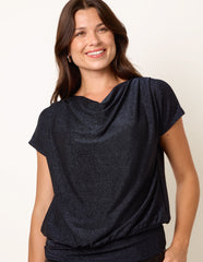 Cowl Neck Draped Top