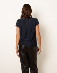 Cowl Neck Draped Top
