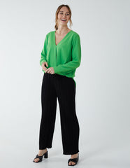 Crossover Woven Plain Blouse
