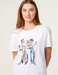 Stylish Graphic Illustration T-Shirt
