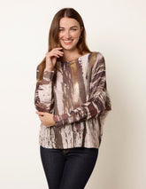 Metallic Paint Brush Top
