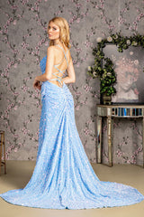 Long Sequin Formal Mermaid Prom Dress