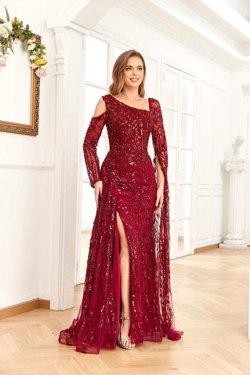 High Couture NR2262 Long Formal Beaded Prom Dress