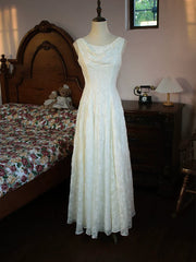 Modest A Line Scoop Neck White Lace Prom Dresses Inspiration Long Party Evening Dress 18th Birthday Outfits AB2367