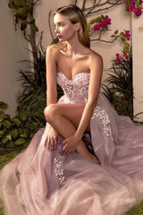 Andrea & Leo A1029 Strapless Corset Prom Dress