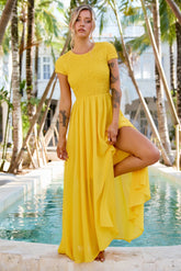 Dream Design Maxi Dress - Yellow