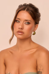 Lush Riviera Earrings - Olive