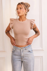 Maggy Knit Top - Camel