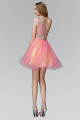 One Shoulder Homecoming Short Prom Dress