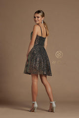 Sequins Cocktail Short Homecoming Dress