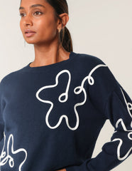 Floral Pattern Sweater