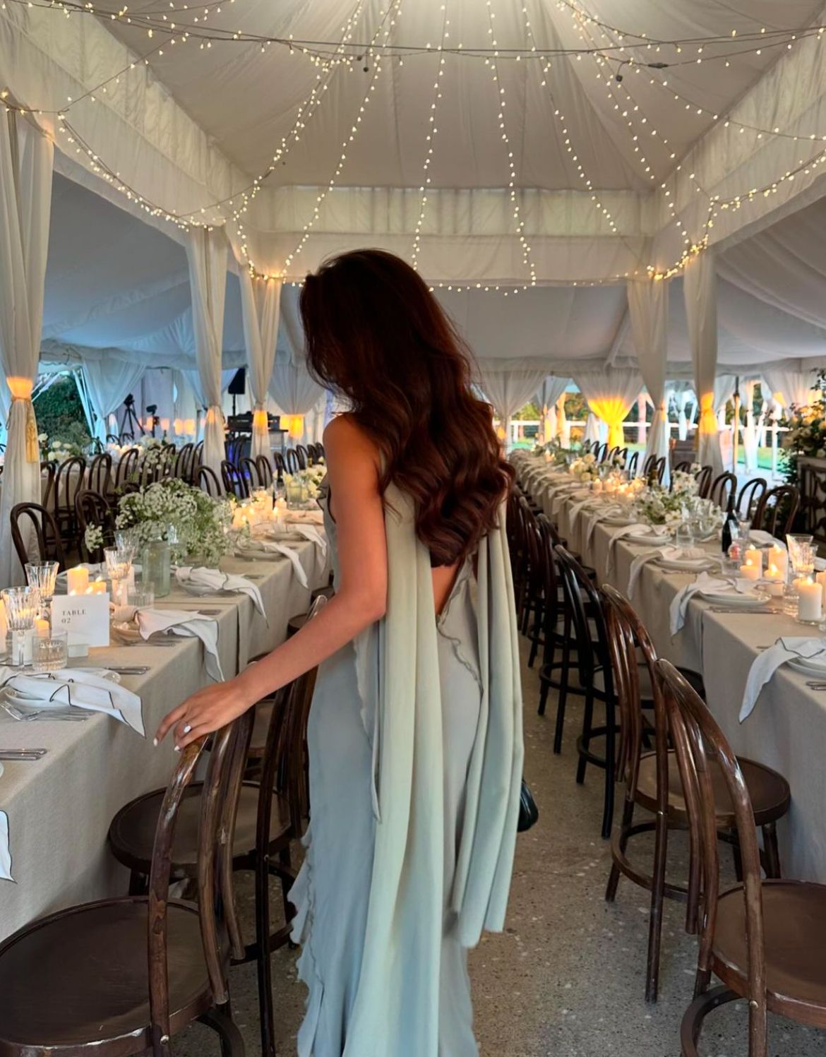 New Arrival Mermaid Light Sky Blue Chiffon Long Prom Dresses Inspo Formal Night Party Dress With Scarf AB1652