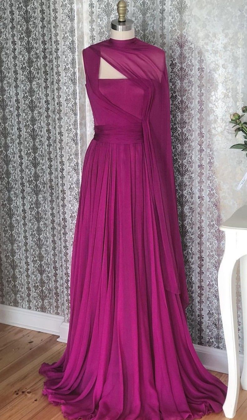 Simple Prom Dresses Inspiration A Line Chiffon Fuchsia Semi Formal Party Dress For Teens High Schools AB1937