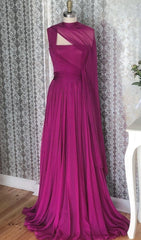 Simple Prom Dresses Inspiration A Line Chiffon Fuchsia Semi Formal Party Dress For Teens High Schools AB1937