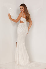 Aleta 1107 Beaded Long Formal Prom Evening Gown