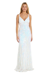 Morgan & Co 13007 Prom Long Formal Fitted Dress