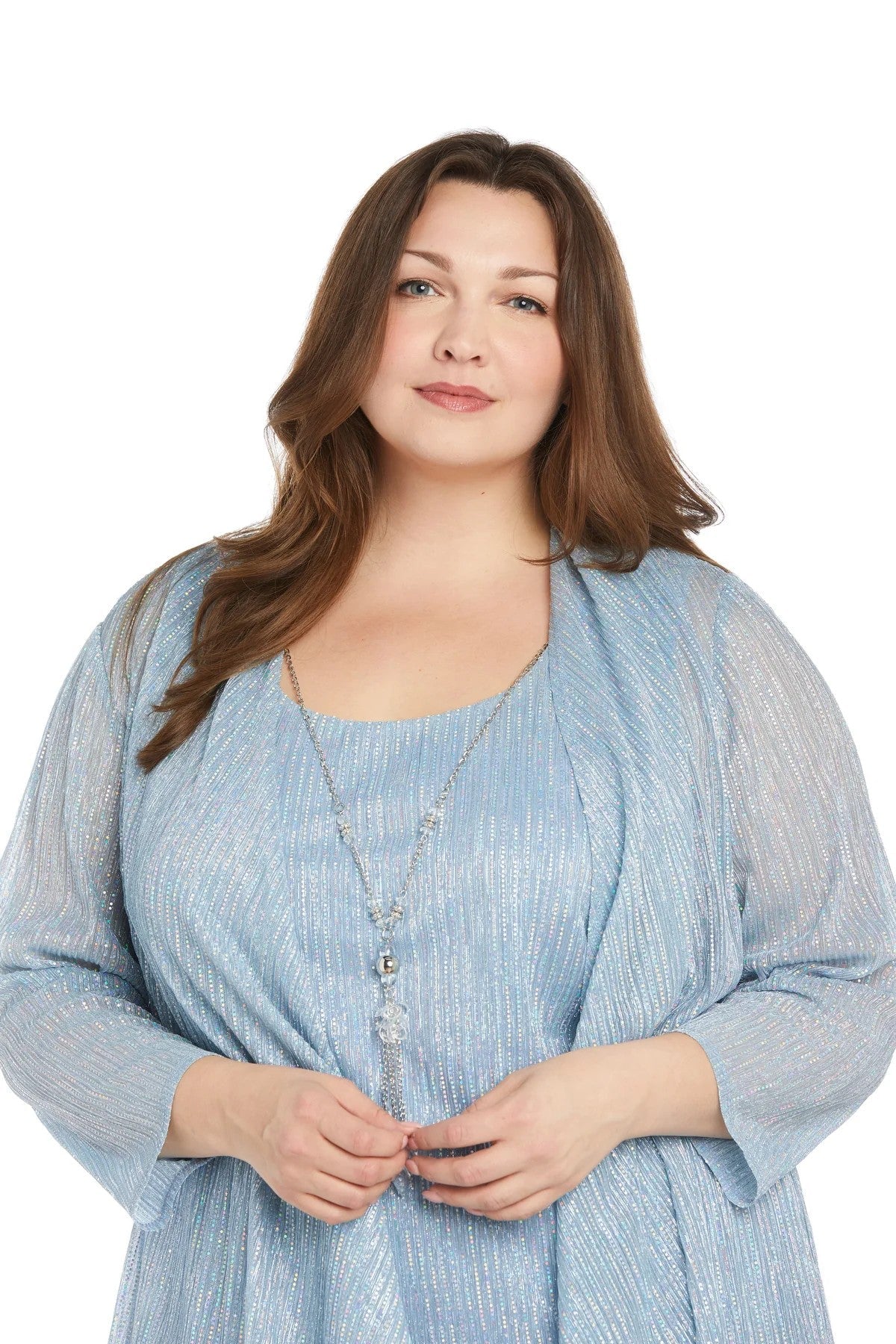Plus Size Formal Pant Suit Long R&M Richards 1642W