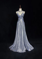 Vintage Prom Dresses 1960s A Line Spaghetti Strap Lilac Backless Sequined With Ruffled Long Prom Gown N3113