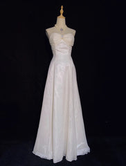 Beautiful Prom Dresses A Line Sweetheart White Chiffon With Ruffle Long Evening Outfits N3335