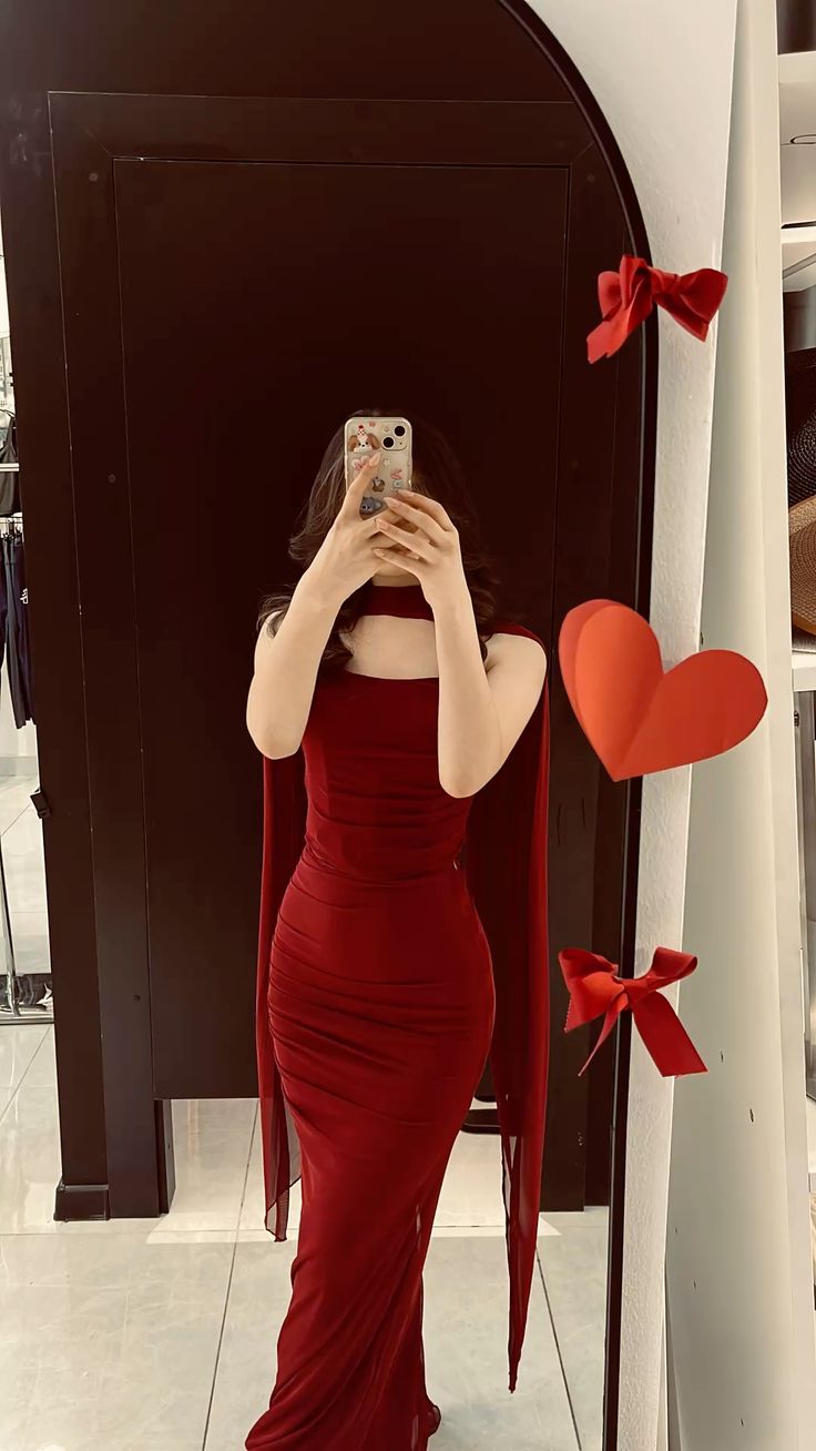 Elegant Mermaid Strapless Burgundy With Scarf Winter Long Formal Ideas Prom Evening Dress Dinner Outfits Party Gowns For Women AB2009