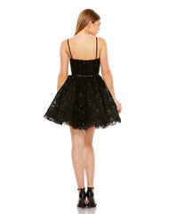 Beaded Strap Bustier Sequin Short Dress by Mac Duggal 20641