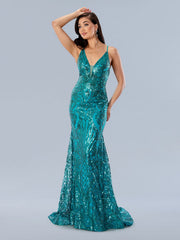 Stella Couture 24115 Sequin Formal Long Prom Dress