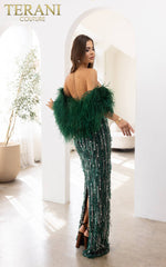 Terani Couture 241GL2603 Beaded Long Formal Evening Dress