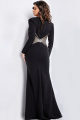 Jovani 26317 Fitted Long Beaded Mermaid Formal Evening Dress
