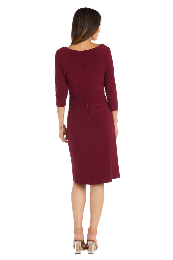 Short Fitted Dress Cocktail Knee Length R&M Richards 2635