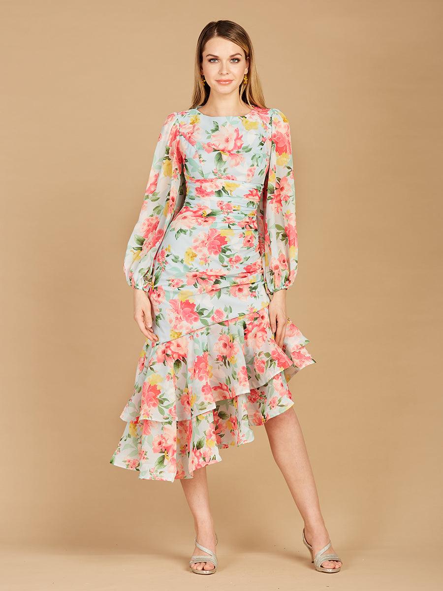 Lara Dresses 29244 Long Sleeve Printed Formal Dress