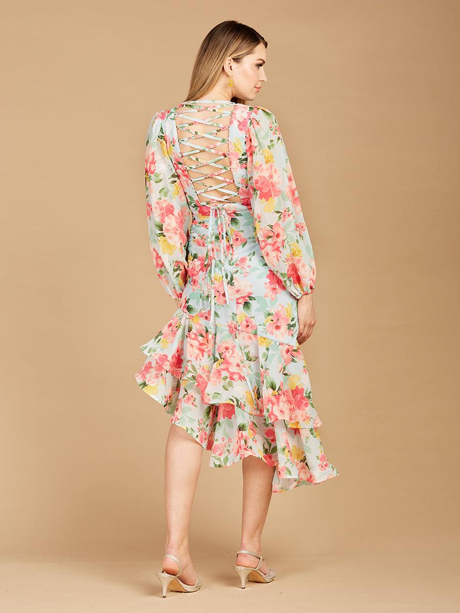 Lara Dresses 29244 Long Sleeve Printed Formal Dress